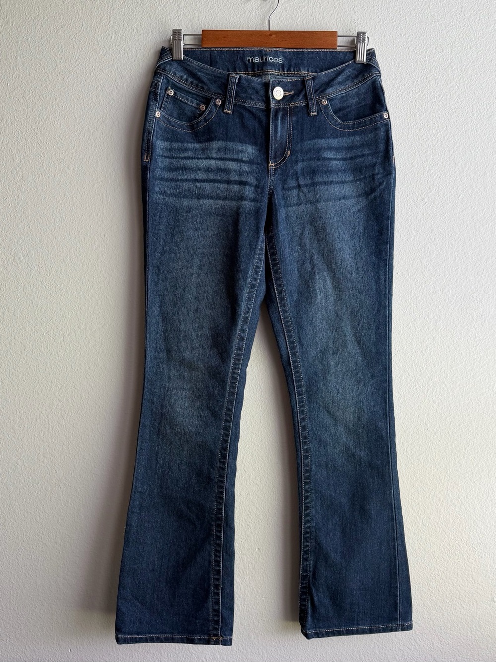 Mairices Bootcut 4 Short Jeans Soft Denim Mid Rise Casual Comfy Classic C